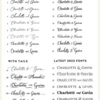 Wedding fonts 2023