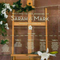 Acrylic Wedding Table Plan • Seating Chart • Perspex® finished with Bespoke Vinyl Lettering • UK Design • Worldwide Shipping