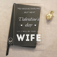 Acrylic Valentine’s Day Card "I Will Be Your Wife"